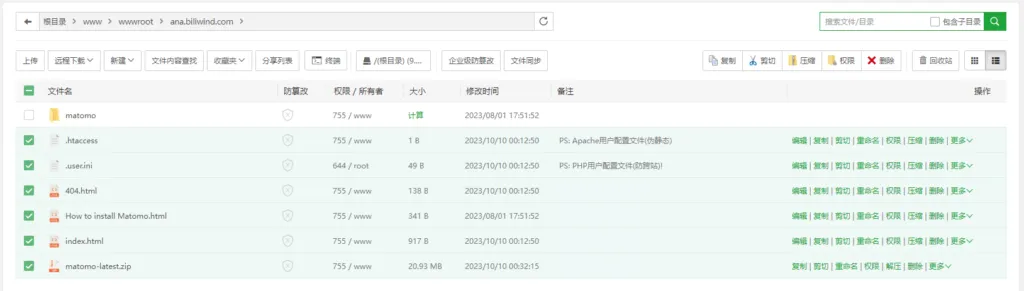 使用Matomo搭建自己的网站统计系统 9
